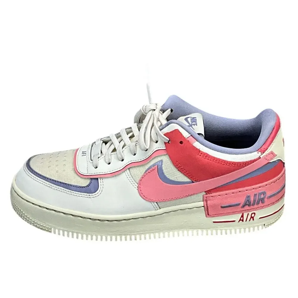 Nike Air Force 1 Shadow Sail Sea Coral Purple Pink Athletic Sneaker Women 10.5 - Picture 2 of 10